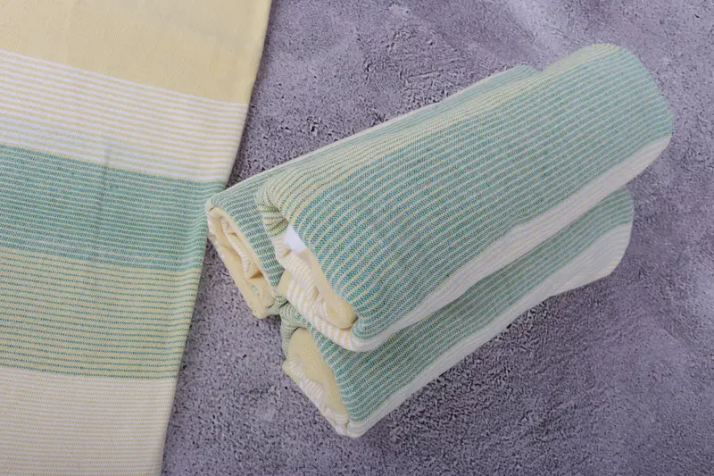 Hammam towel, Thin towel, Personalized Turkish Towel, First Wedding Anniversary Gift, Maid Of Honor Gift, Travel Towel, 68x40 Cotton Striped Towel - 8