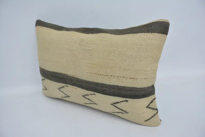 16x24 Beige Pillow Case, Cushion Case, Chair Pillow Cover, Kilim Pillow, Retro Cushion Cover, Pattern Throw Pillow Case, Gift Pillow, Turkish Pillow - 4