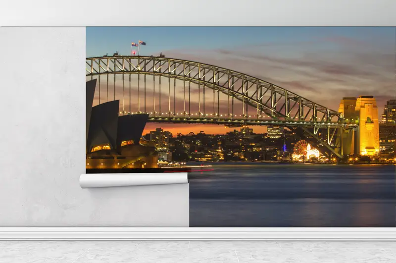 Paper Wall Art ,Royal Botanic Garden,Australia Landcape Wall Mural,Modern Wall Paper,3d Wall Paper,Cityscape Wallpaper, - 1