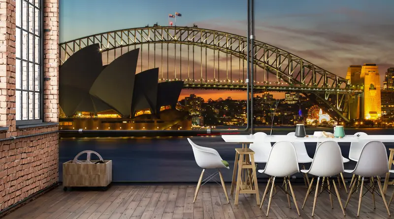 Paper Wall Art ,Royal Botanic Garden,Australia Landcape Wall Mural,Modern Wall Paper,3d Wall Paper,Cityscape Wallpaper, - 5