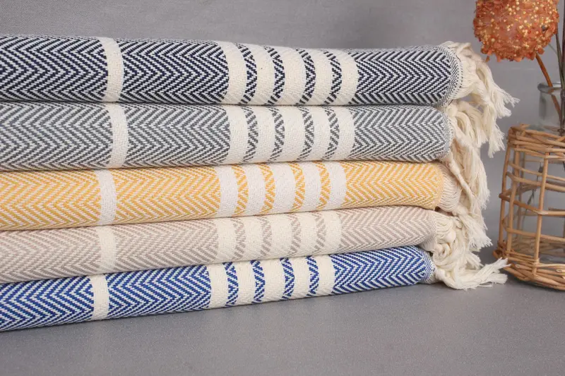 Monogram Hand Towel, Turkish Tea Towel, Bachelorette Party Favors, Best Friend Gift, 40x20 Cotton Striped Towel, Towel With Name, Custom Hand Towel - 2