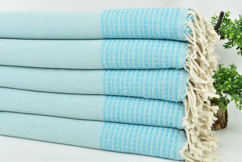 Gym Towel, 70x36 Cotton Striped Towel, Quick-Dry Beach Towel, Monogram Turkish Towel, Christmas Favors, Bachelorette Favors Beach, Best Friend Gift - 3