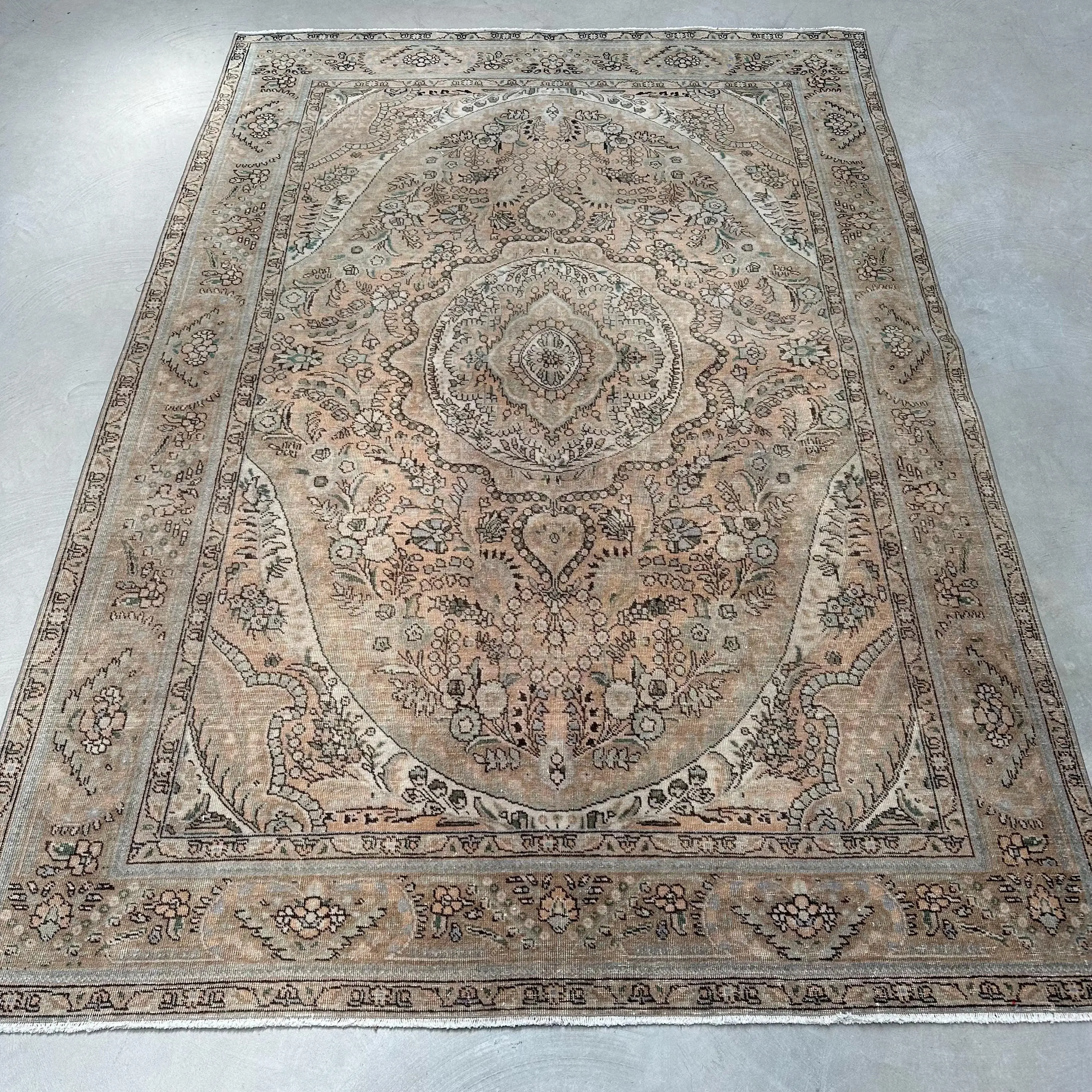 Türk Halısı, Büyük 6.46x9.6 ft Halı, Kahverengi Oryantal Halı - 1