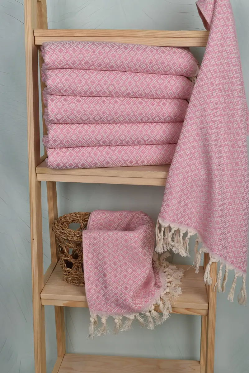 Monogram Hand Towel, Decorative Towel, 38x20 Cotton Diamond Towel, Spa Towel, Turkish Tea Towel, Monogrammed Hand Towel, Valentines Day Gift For Him - 3