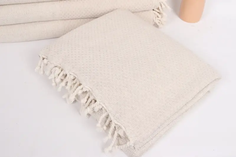 96x96 Cotton Polka Dot Towel, Bridesmaid Gifts, Personalized Blanket, Turkish Cotton Blanket, Bachelorette Party Gifts, Decorative Blanket - 5