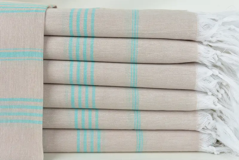 70x40 Cotton Striped Towel, Bridesmaid Gift Towel, Christmas Favors, Beach Bachelorette Party Decorations, Gifts For Him, Bridal Shower Favors - 1
