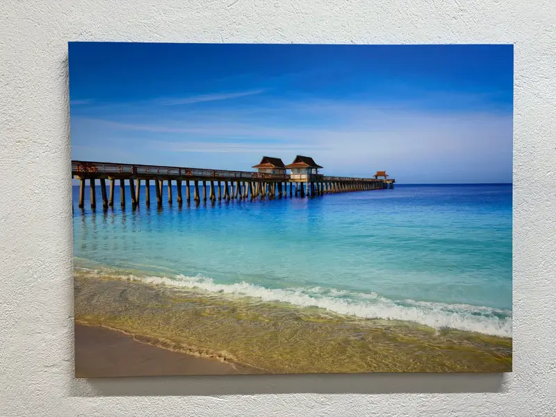 Tropikal Deniz Manzarası Kanvas Tablo: Florida Sahili Baskısı
