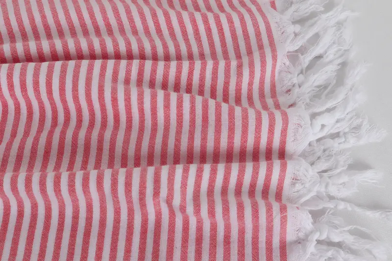 Beach Towel Gift, Beach Towel Bulk, Wedding Day Gift For Bride, Lightweight Turkish towel, 68x36 Cotton Striped Towel, Housewarming Gift - 8
