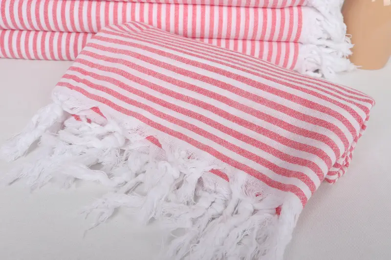 Beach Towel Gift, Beach Towel Bulk, Wedding Day Gift For Bride, Lightweight Turkish towel, 68x36 Cotton Striped Towel, Housewarming Gift - 4