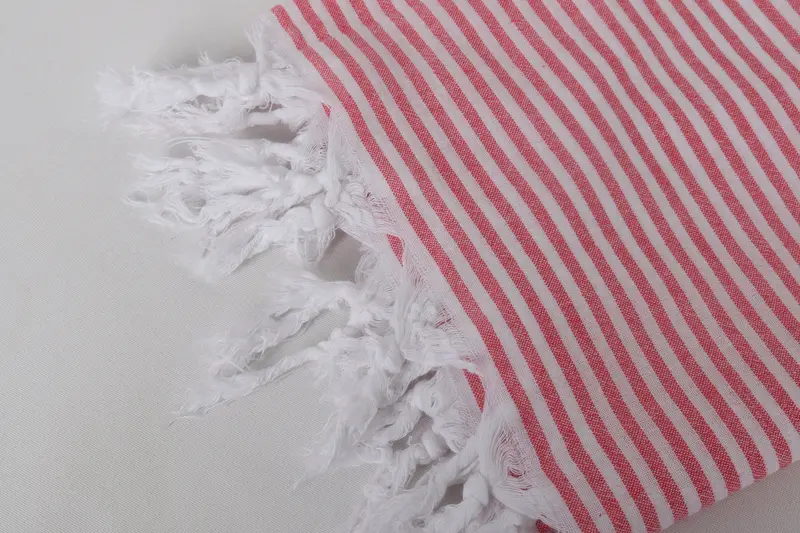 Beach Towel Gift, Beach Towel Bulk, Wedding Day Gift For Bride, Lightweight Turkish towel, 68x36 Cotton Striped Towel, Housewarming Gift - 7