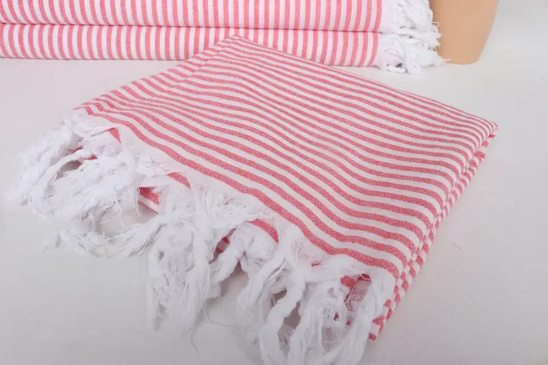 Beach Towel Gift, Beach Towel Bulk, Wedding Day Gift For Bride, Lightweight Turkish towel, 68x36 Cotton Striped Towel, Housewarming Gift - 5