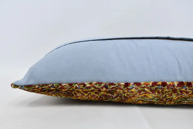 Handmade Kilim Cushion, Cushion Cover, Kilim Pillow, Cotton Pillow Case, Office Chair Cushion Cover, Vintage Kilim Throw Pillow, 16x36 Red Pillow - 5