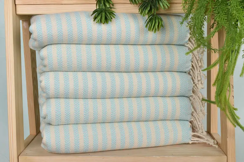 Personalized Dish Towel, Gift For Him, Housewarming Gift, Personalized Gift For Her, Monogram Hand Towel, 40x18 Cotton Chevron Towel, Kitchen Towel - 1