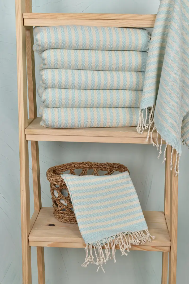 Personalized Dish Towel, Gift For Him, Housewarming Gift, Personalized Gift For Her, Monogram Hand Towel, 40x18 Cotton Chevron Towel, Kitchen Towel - 3