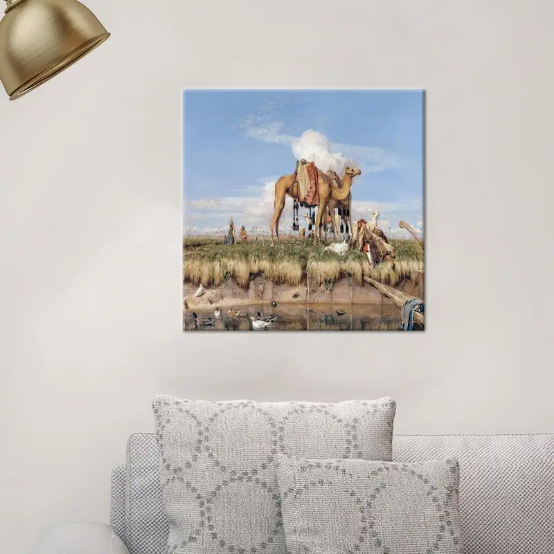 キャンバス プリント: ナイル川のほとり、上エジプト