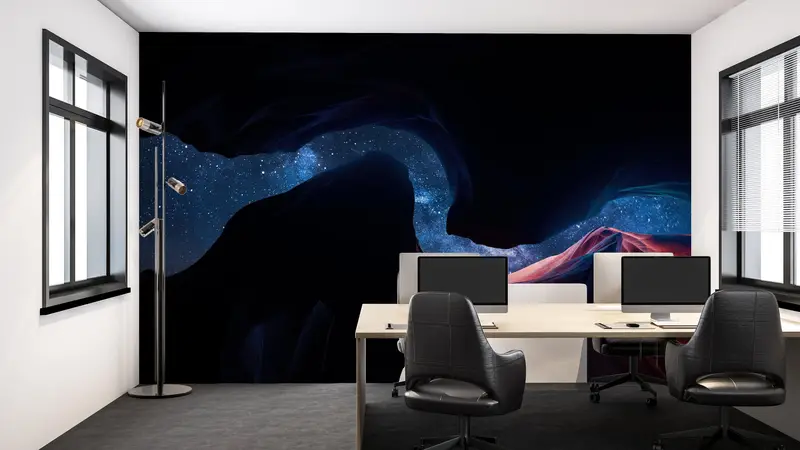 Wall Paper Peel and Stick, Stars Space Wall Print, Paper Wall Art, Starry Sky Wallpaper, , Bright Wall Paper, View Mural, - 5
