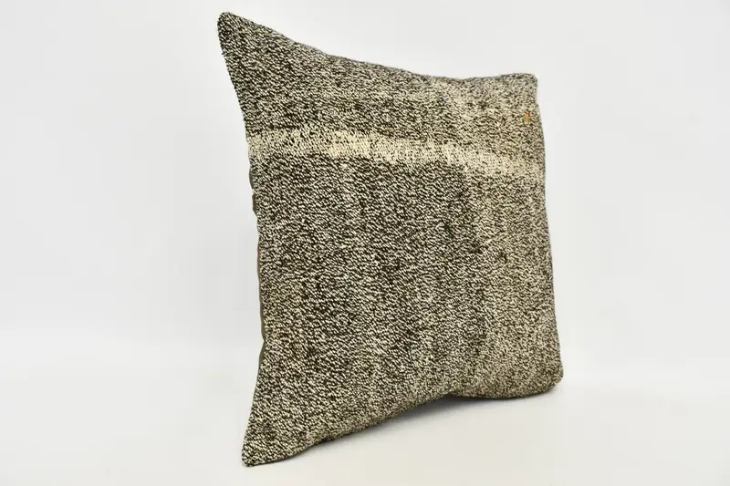 Bench Pillow Case, Accent Throw Cushion, Pillow Cover, Pillow for Couch, 20x20 Brown Cushion Cover, Ethnical Kilim Rug Pillow, Pillow for Sofa - 4