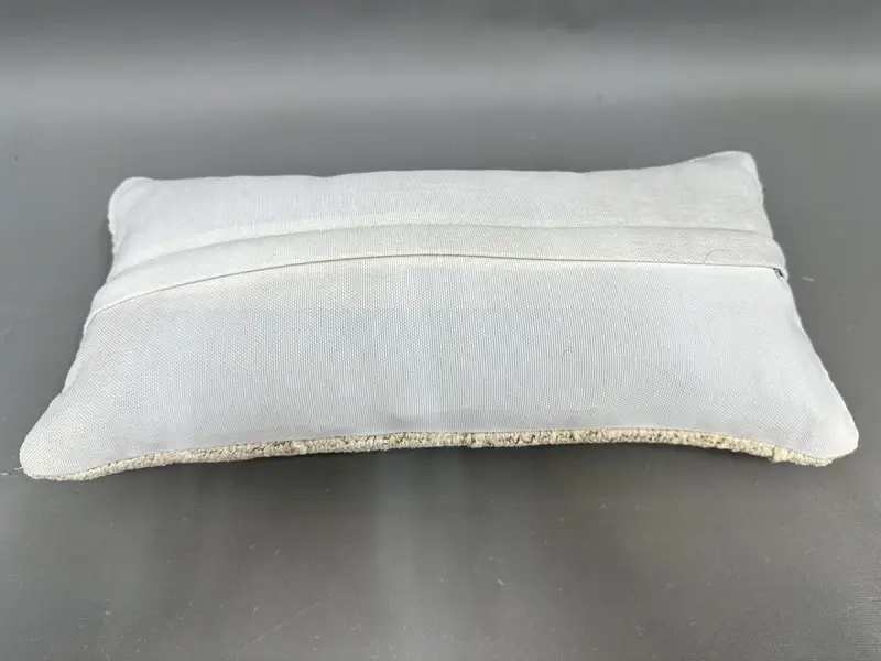 Antique Pillows, Yoga Pillow Case, Kilim Pillow, 8x16 Beige Pillow Sham, Pillow, Natural Pillow Case, Handmade Rug Seat Cushion Case, Boho Pillow - 7