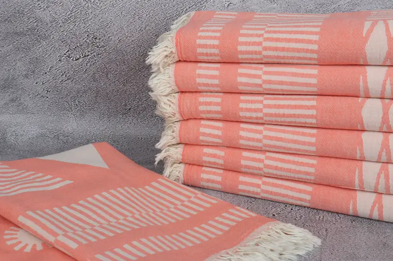 Bulk Order Towel, 70x38 Cotton Fish Design Towel, Bridesmaid Proposal Gift, Cotton towel, Best Friend Gift, Bridesmaid Gifts, Beach Towel Bulk - 3