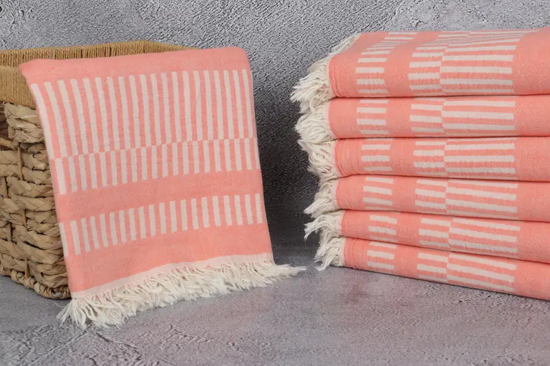 Bulk Order Towel, 70x38 Cotton Fish Design Towel, Bridesmaid Proposal Gift, Cotton towel, Best Friend Gift, Bridesmaid Gifts, Beach Towel Bulk - 4
