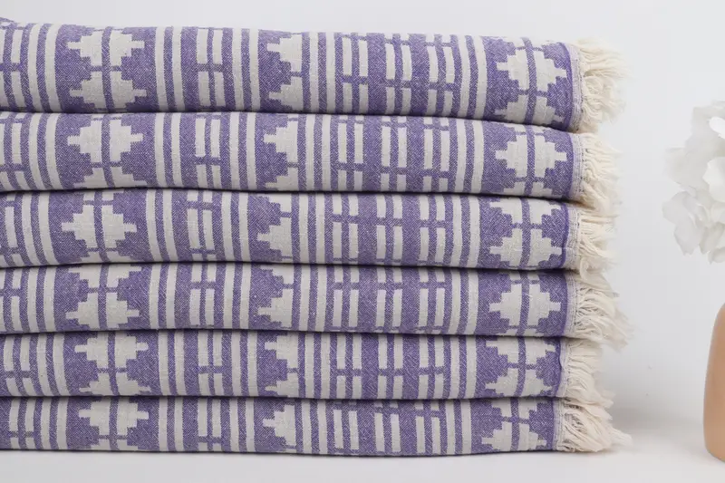 Bridal Gifts, Wedding Towel, 70x40 Cotton Kilim Design Towel, Beach Theme Bachelorette Party Gifts, Hammam towel, Bridesmaid Gifts, Beach towel - 4