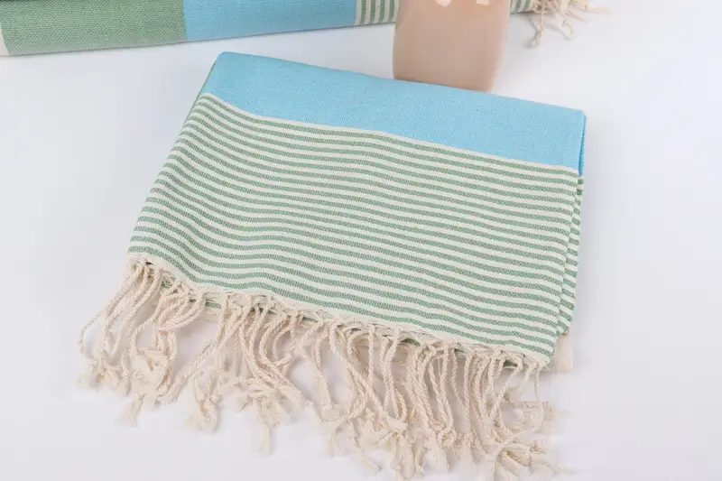 Quick-Dry Beach Towel, Custom Gift, Oversized Beach Towel, 68x40 Cotton Striped Towel, Gift Towel, Friends Beach Towel, Absorbent Turkish towel - 5