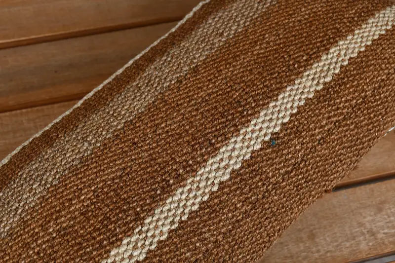 Cushion, Turkish Pillow, Cotton Cushion Case, Vintage Pillow, Ethnic Throw Pillow, Neutral Pillow, Kilim Cushion Sham, 8x16 Brown Cushion Cover - 4