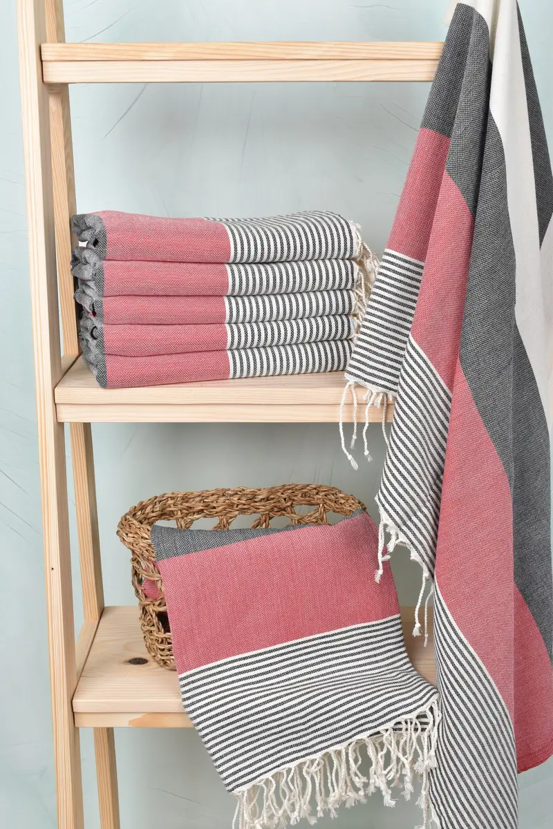 Family Gift Basket, Gift For Best Friend, Personalized Bridesmaid Gift, Personalized Wedding Gift, 68x40 Cotton Striped Towel, Custom Gift - 3