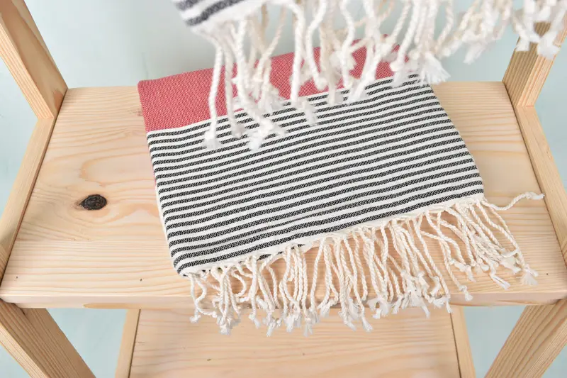 Family Gift Basket, Gift For Best Friend, Personalized Bridesmaid Gift, Personalized Wedding Gift, 68x40 Cotton Striped Towel, Custom Gift - 5