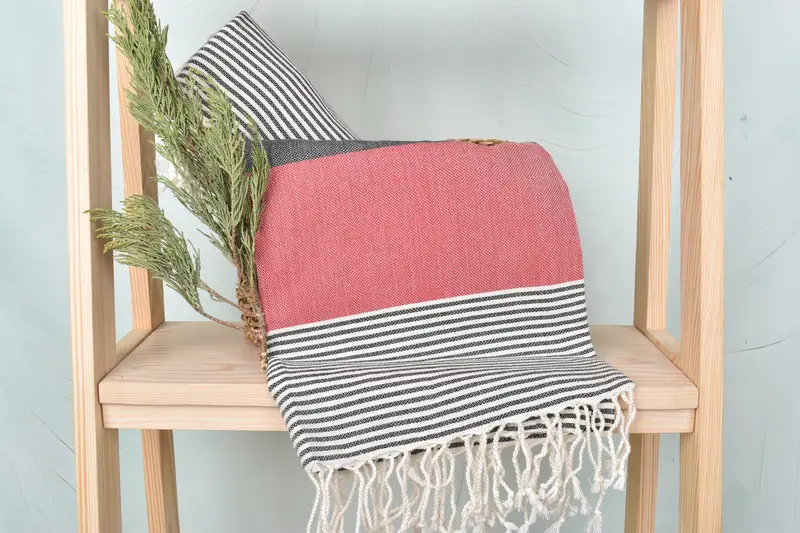 Family Gift Basket, Gift For Best Friend, Personalized Bridesmaid Gift, Personalized Wedding Gift, 68x40 Cotton Striped Towel, Custom Gift - 4