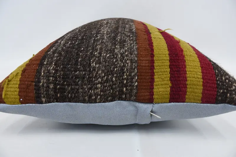 16x24 Brown Pillow Case, Vintage Kilim Throw Pillow, Vintage Pillow, Pillow Case, Couch Pillow Case, Boho Throw Pillow Case, Kilim Cushion Sham - 5