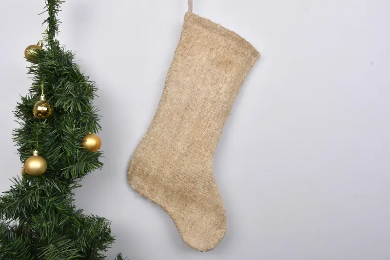 Noel Süsleri Deseni, 7 İnç Genişliğinde Kişiselleştirilmiş Aile Çorabı