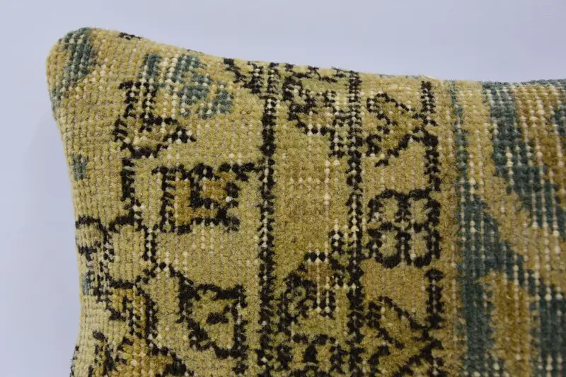 8x16 Beige Cushion Case, Bolster Throw Pillow, Muted Pillow Sham, Kilim Cushion Sham, Pillow for Couch, Kilim Pillow, Cushion - 2