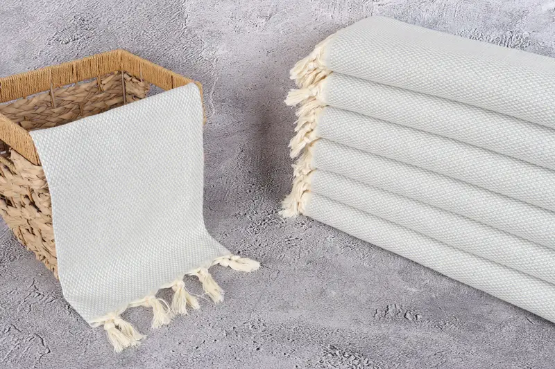 Small Bath Towels, Personalized Kitchen Towel, Beach Wedding Favor, Unique Gift, Gym Towel, 40x18 Cotton Polka Dot Towel, Wedding Favors - 3