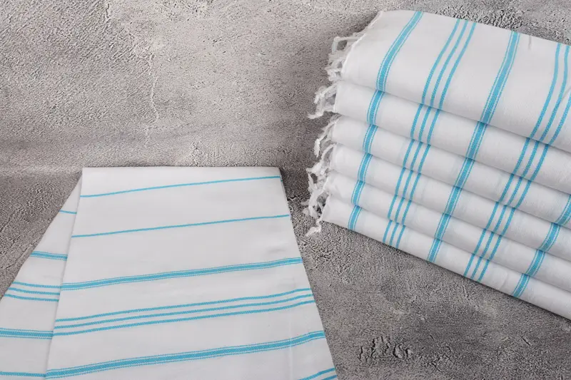 Holiday Towel, Girl Trip Party Favor, Memorial Gift, Monogram Hand Towel, 40x24 Cotton Striped Towel, Monogrammed Hand Towel, Bridesmaid Gifts - 2