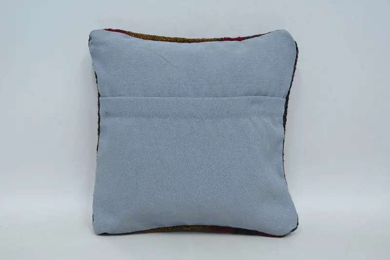 Pillow Sham, Ethnic Pillow Case, Home Decor Pillow, Antique Pillows, 12x12 Brown Cushion Cover, Art Deco Pillow, Boho Pillow Sham Cover - 6