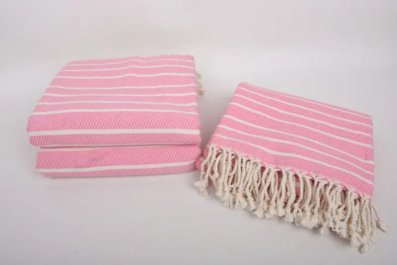 Home Decor Towel, Embroidered Towel, 70x40 Bamboo Striped Towel, Absorbent Turkish towel, Cotton towel, Summer Gift Ideas, Custom Towel Beach - 7