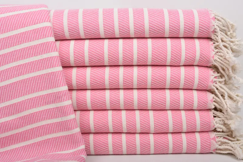 Home Decor Towel, Embroidered Towel, 70x40 Bamboo Striped Towel, Absorbent Turkish towel, Cotton towel, Summer Gift Ideas, Custom Towel Beach - 1