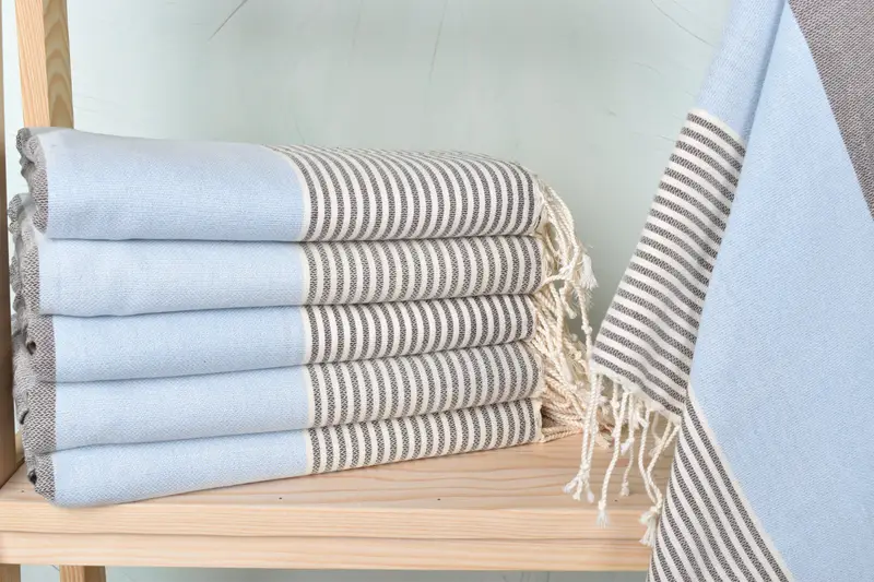 Fouta towel, Bridesmaid Favors, 68x40 Cotton Striped Towel, Sand-resistant towel, Best Friend Gift, Personalized Turkish Beach Towel, Pool Towels - 1