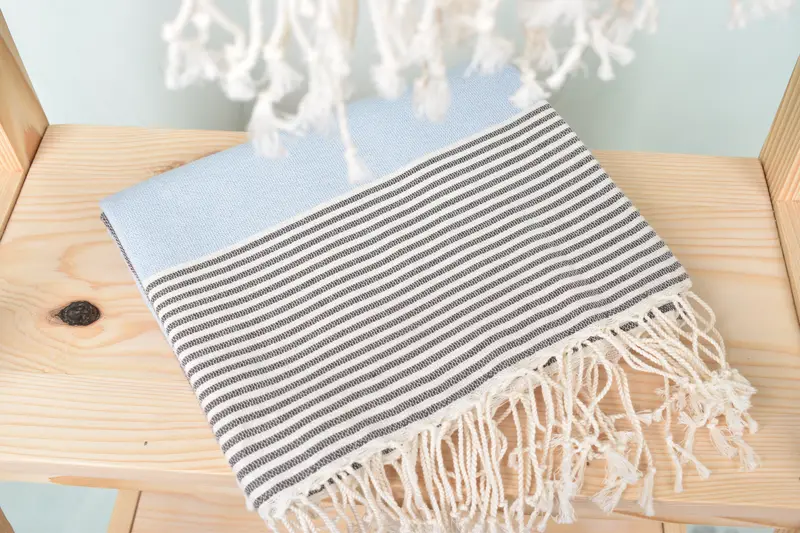 Fouta towel, Bridesmaid Favors, 68x40 Cotton Striped Towel, Sand-resistant towel, Best Friend Gift, Personalized Turkish Beach Towel, Pool Towels - 5