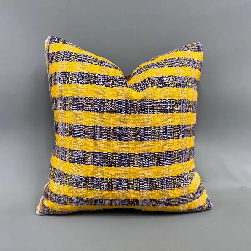 18x18 Yellow Cushion Case, Cushion Cover, Garden Cushion Cover, Gift Pillow, Turkish Kilim Pillow, Tribal Cushion Cover, Interior Designer Pillow - 1
