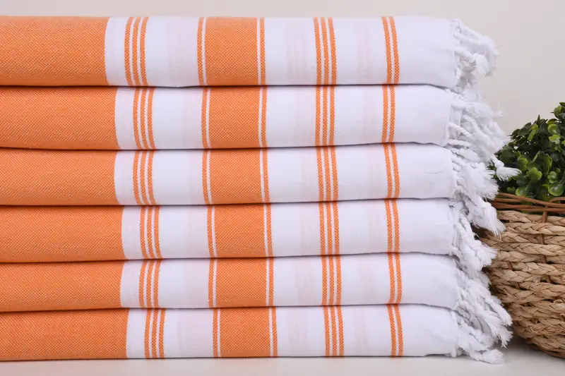 Bachelorette Favors Beach, Bridal Gifts, Absorbent Turkish towel, Lightweight Turkish towel, Sand-free towel, Yoga Towel, 70x40 Cotton Striped Towel - 2
