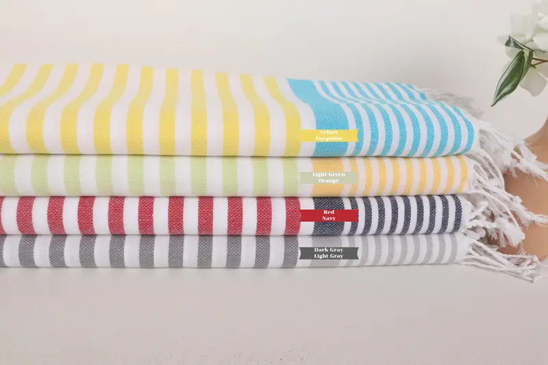 40x24 Cotton Striped Towel, Bachelor Towel, Personalized Gift, Bridesmaid Proposal Gift, Small Bath Towels, Gift For Him, Monogrammed Hand Towel - 1