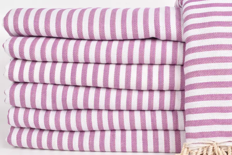 Bridesmaid Gifts Personalized, Bachelorette Party Items, Bridal Shower Gift, Custom Wedding Gifts, 104x76 Cotton Striped Towel, Woven Throw Blanket - 3