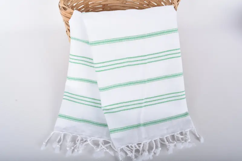 Monogram Kitchen Towel, Summer Gift, Bachelor Towel, Bathroom Towels, Bridal Shower Favor, Personalized Kitchen Towel, 40x24 Cotton Striped Towel - 4
