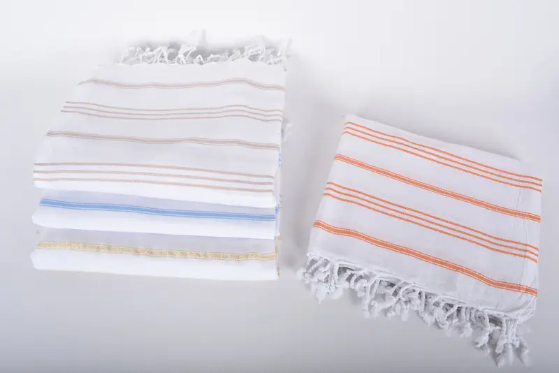 Monogram Kitchen Towel, Summer Gift, Bachelor Towel, Bathroom Towels, Bridal Shower Favor, Personalized Kitchen Towel, 40x24 Cotton Striped Towel - 8