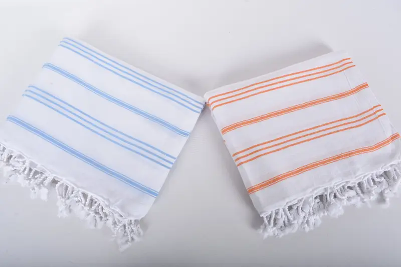 Monogram Kitchen Towel, Summer Gift, Bachelor Towel, Bathroom Towels, Bridal Shower Favor, Personalized Kitchen Towel, 40x24 Cotton Striped Towel - 6