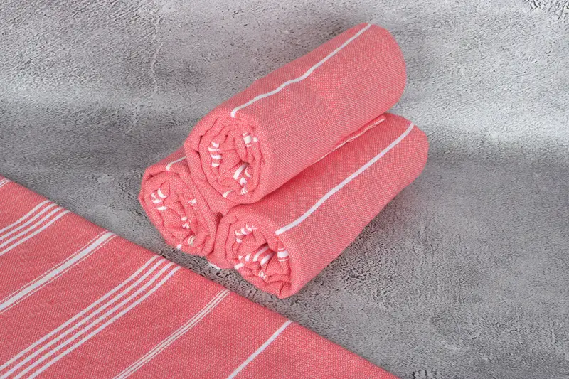 Bridesmaid Gifts, Spa Towel, Monogram Beach Towel, Organic towel, Girls Weekend Getaways Gifts, Valentines Day Gift Idea, 70x40 Cotton Striped Towel - 8