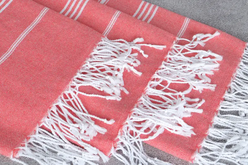 Bridesmaid Gifts, Spa Towel, Monogram Beach Towel, Organic towel, Girls Weekend Getaways Gifts, Valentines Day Gift Idea, 70x40 Cotton Striped Towel - 5