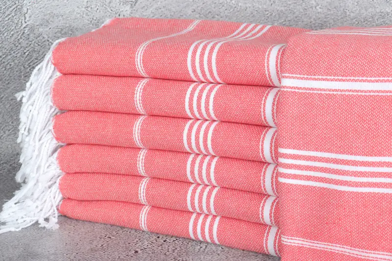 Bridesmaid Gifts, Spa Towel, Monogram Beach Towel, Organic towel, Girls Weekend Getaways Gifts, Valentines Day Gift Idea, 70x40 Cotton Striped Towel - 1